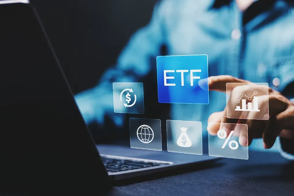 Grafika symbolizująca nowoczesne inwestowanie w ETF